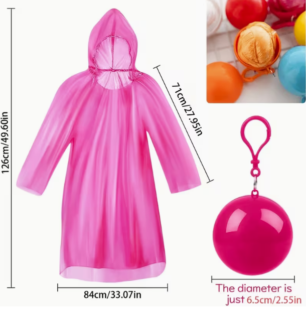 Poncho In Storage Ball