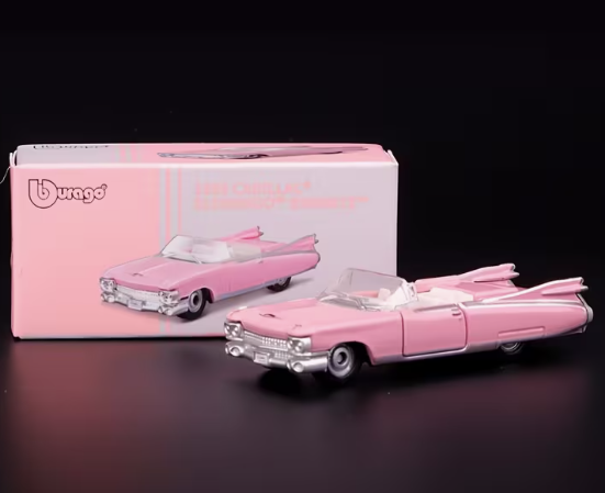 1959 Pink Cadillac Model Car 1:64