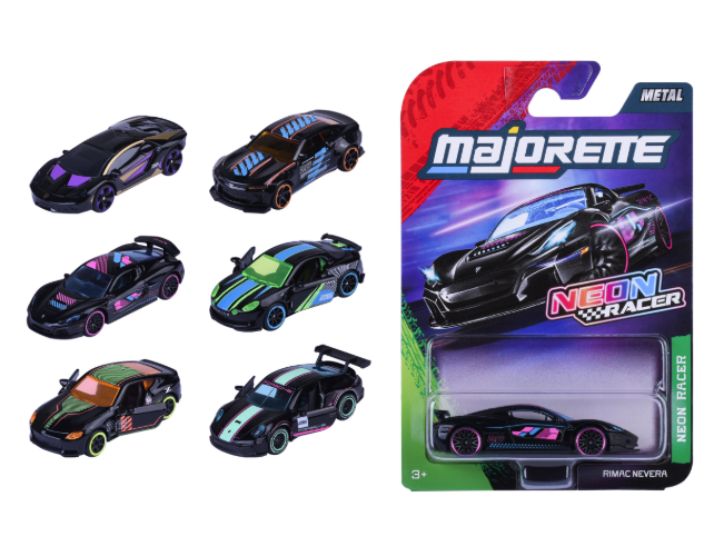 Majorette Neon Racer Premium Cars 6-Asst.