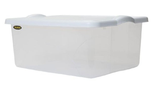 Taurus Clearview Storage Bin 10Lit with White Lid