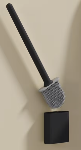 Flat Silicone Toilet Brush