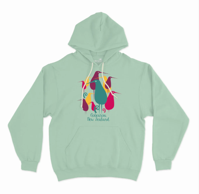 Wild Kiwi Women's Hoodie - Retro Kiwi