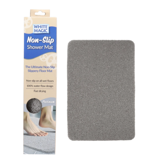 White Magic Non-Slip Shower Mat Regular