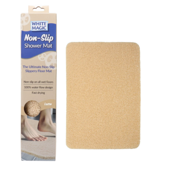 White Magic Non-Slip Shower Mat Regular