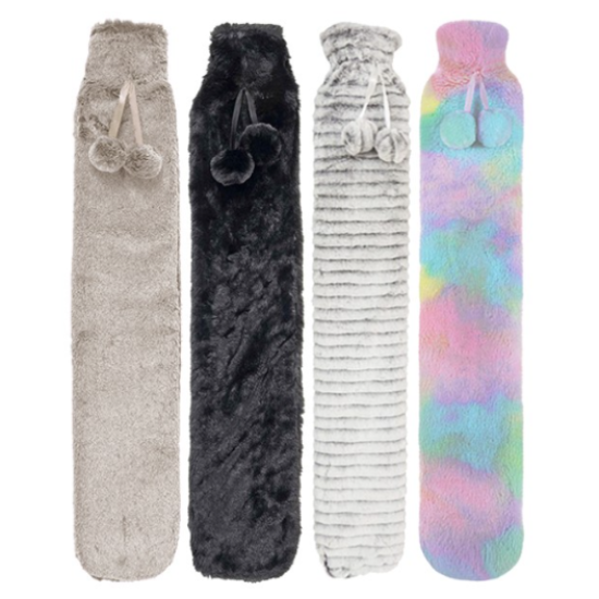 Long Hot Water Bottle With Cover NOW ONLY