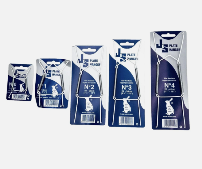 #1 White Jes Plate Hanger 13-19cm
