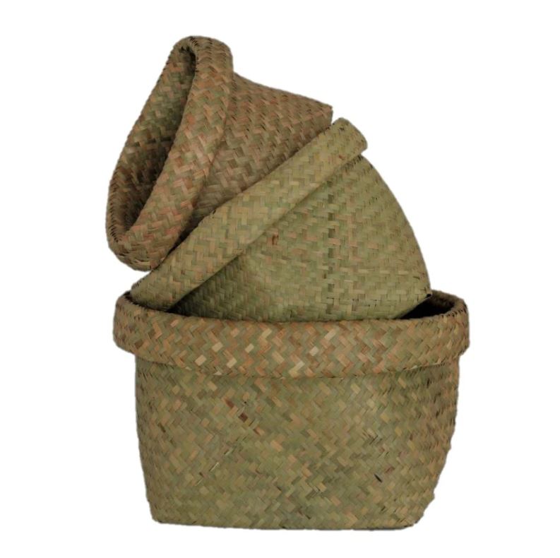 Pot Palm Basket - Large 35cm Natural