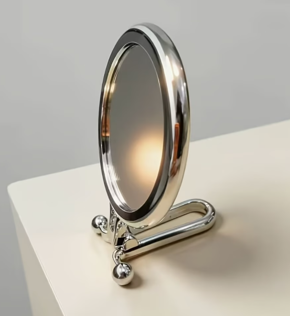 Men's Shaving Mirror W Flip Handle