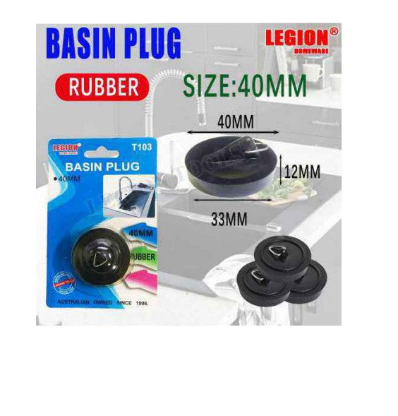 Rubber Basin Plug 40mm