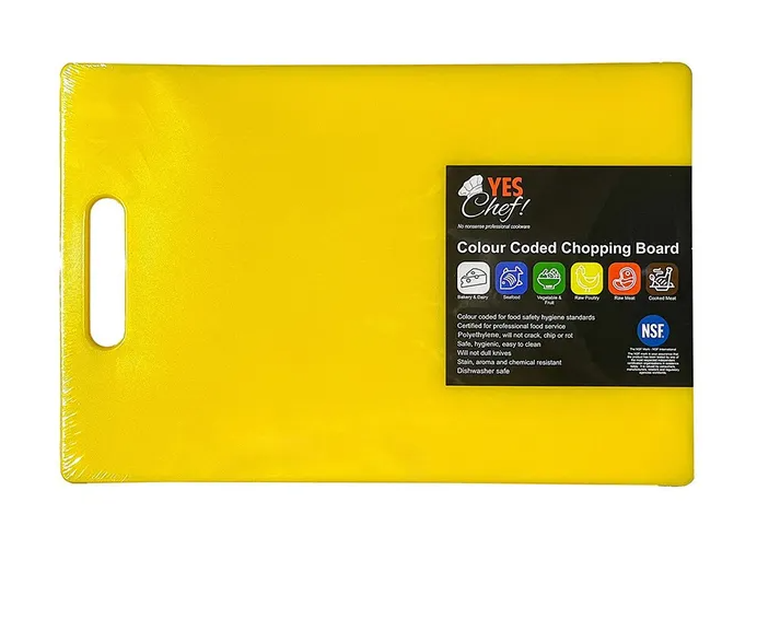 Chopping Board Lge PE 300 x 450 12mm W/Handle