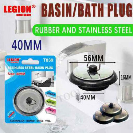 Stainless Steel Basin Plug 40mm
