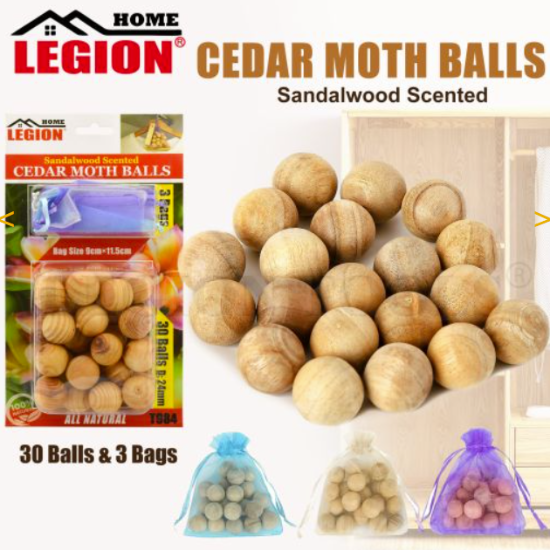Cedar Moth Balls 30pc