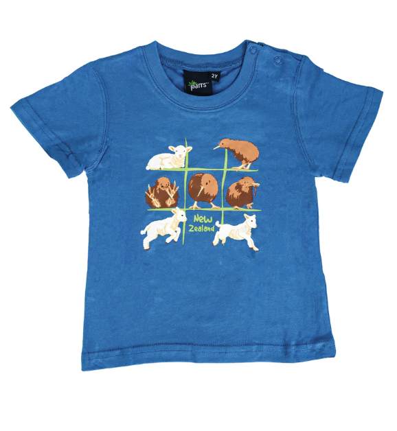 Toddler T-shirt - Noughts & Crosses Blue