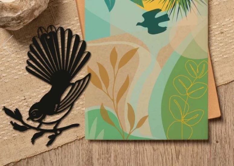 Metal Art Card - NZ Birds