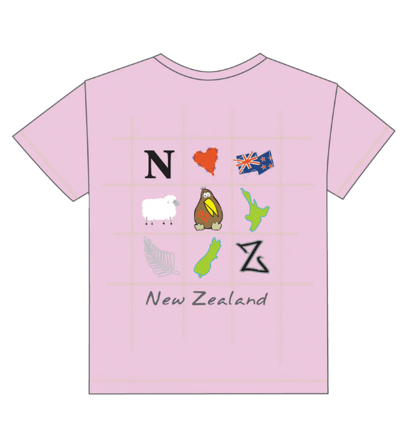 T-Shirt Icons Of NZ Pink
