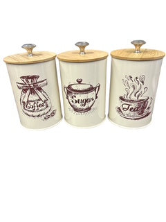 Tea Cannister W Bamboo Lids - Single
