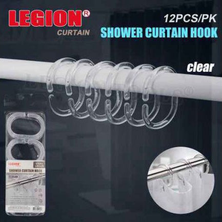 Shower Curtain Hook Set of 12