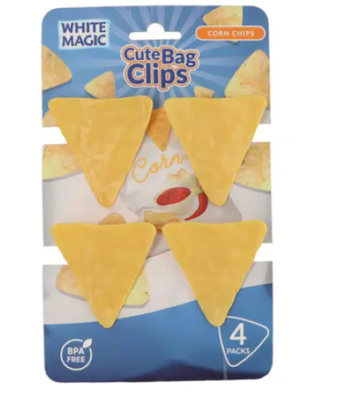 Cute Bag Clips Corn 4pk