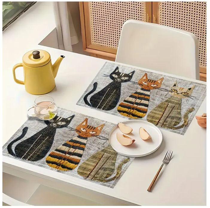 Woven Cat Placemats