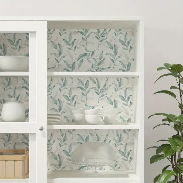 Self-Adhesive PVC Wall Paper/ Cupboard Liner, Floral, 44cm (Sold Per Meter)