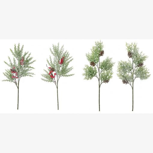 Icy Glitter Foliage Spray 48cm