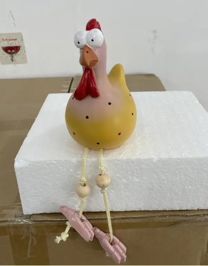 Resin Polka Dot Chicken