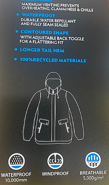 Adults Rain Jacket - Jet