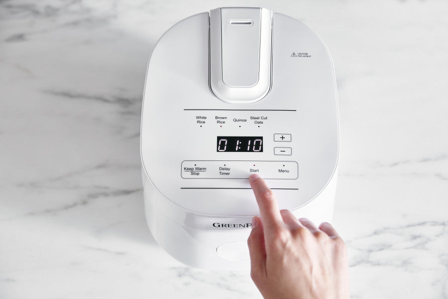 GreenPan Rice Cooker White 2L/8 cups - PFAS Free