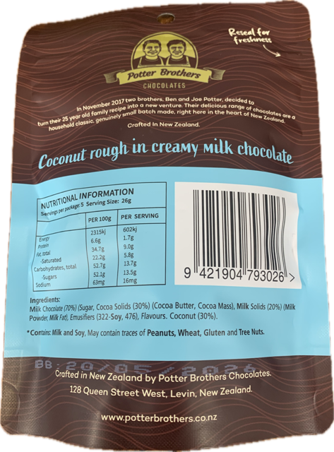 Potter Brother Chocolate Selection - Single Bags