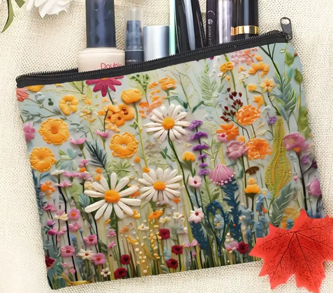 Travel Canvas Cosmetic Bag