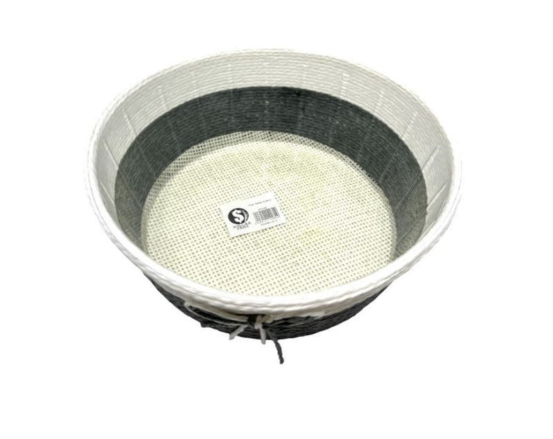 Handmade Paper Thread Basket With Handle - Single