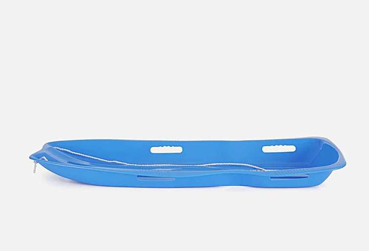 Double Boat Sled, 119x46x14cm,With Rope, Blue