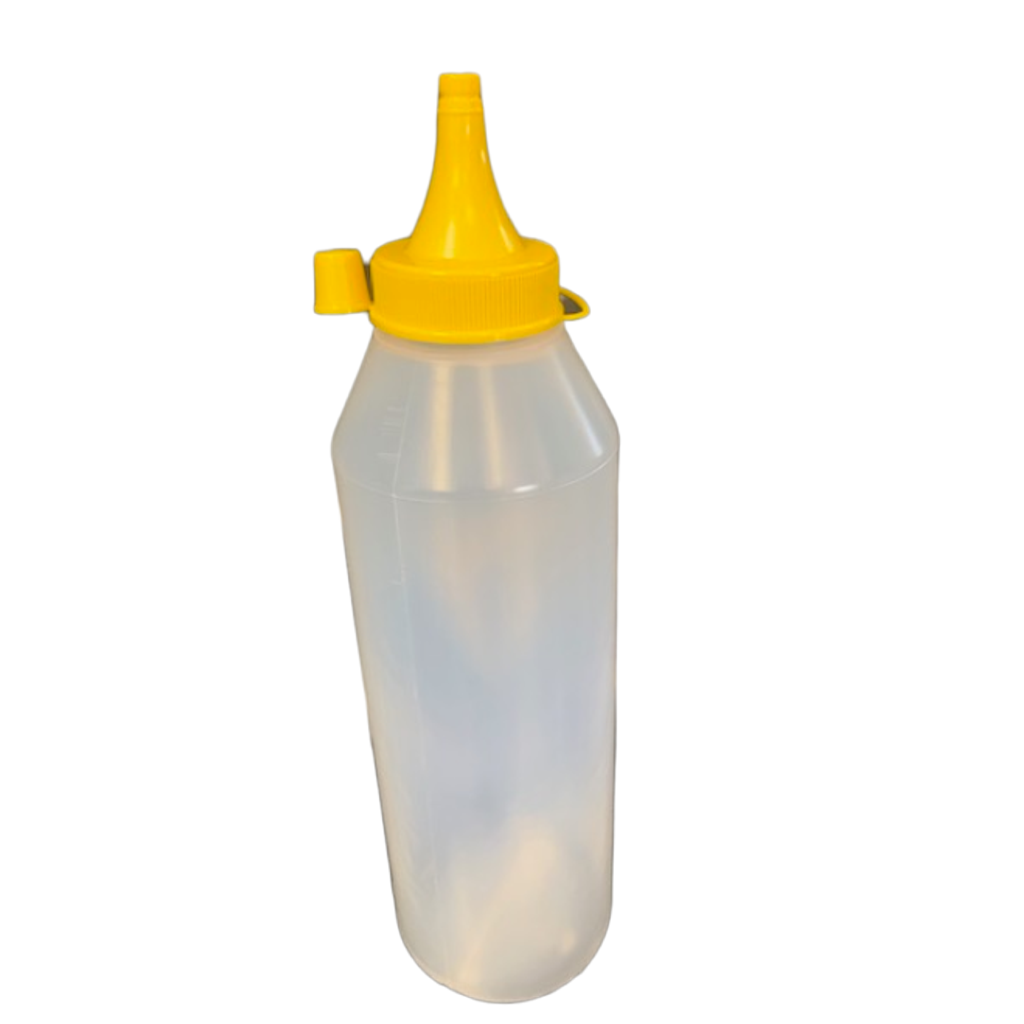 Sauce Squeezy Bottle 1L W Yellow Cap