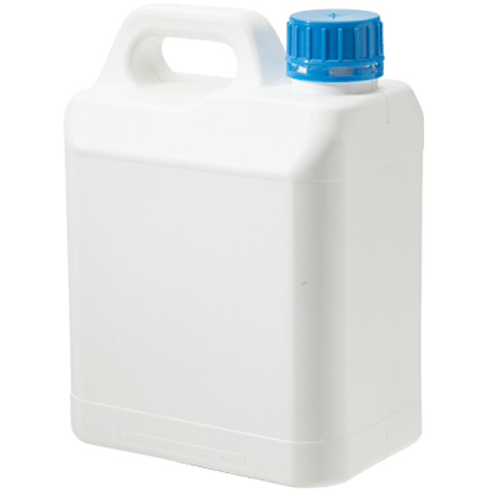 4L DG (White) Jerry Can – 38mm Neck W Red Cap