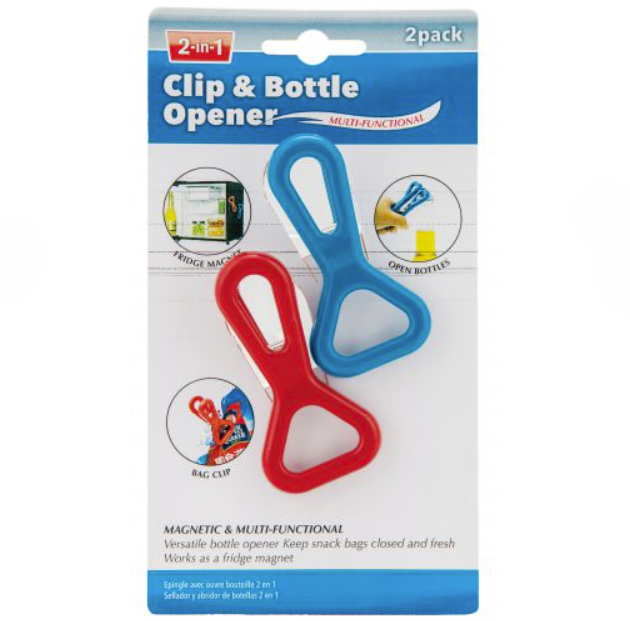 2-in-1 Clip & Bottle Opener 2pc