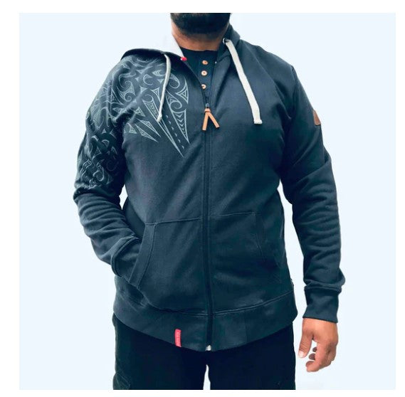 Maori Hoody Mens NZ Kowhaiwhai