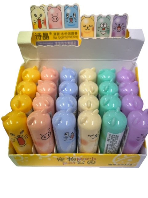 Lip Balm Moisturizing - Cat Faces