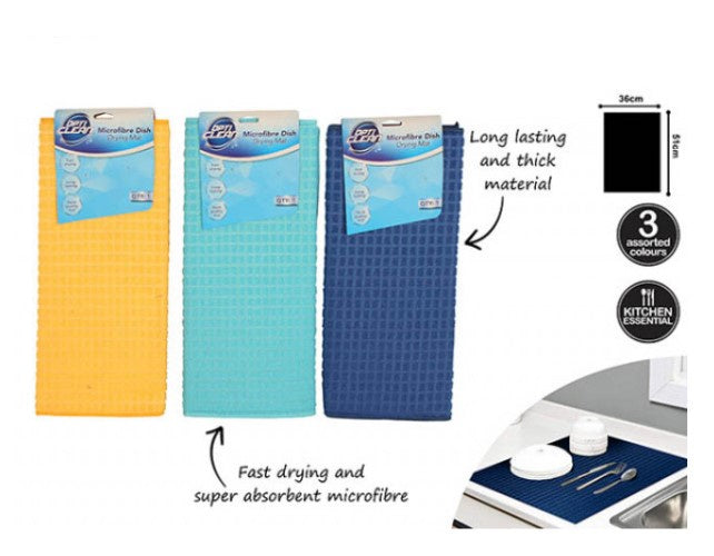 Dish Drying Microfibre Mat 38x51cm