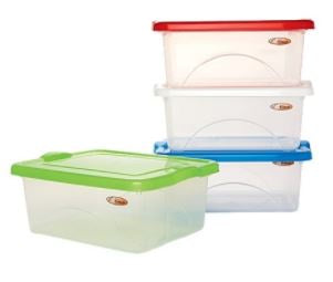 Taurus Clearview Storage Bin 10Lit with White Lid