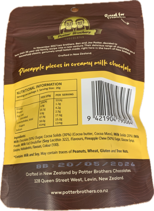 Potter Brother Chocolate Selection - Single Bags