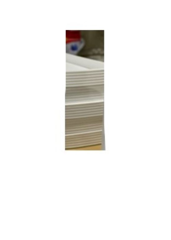 Tray Ribbed White 25cm x 9cm