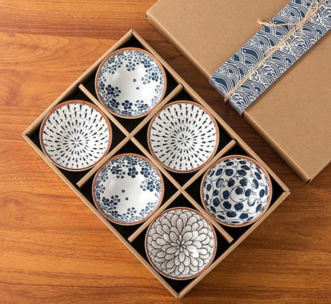 Japanese Underglaze Rice Bowls 11.5cm