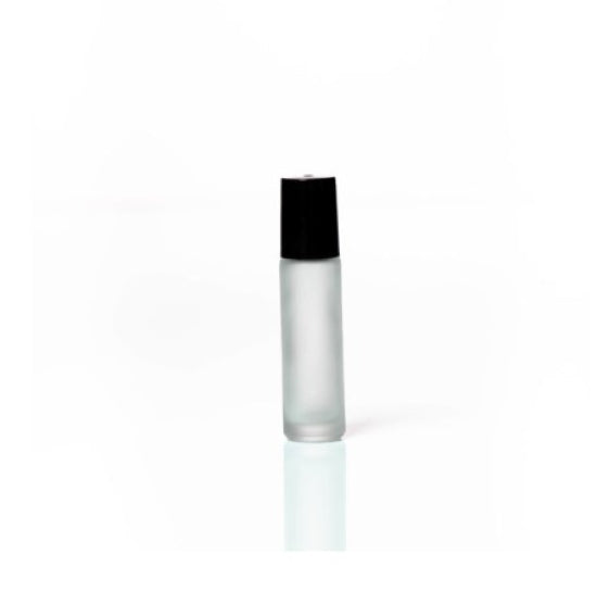 Frosted Petra Glass 10ml Roller, Bottle W Roller Ball Lid