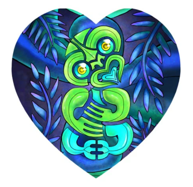 Ceramic Hearts Wall Hanging W Cork Backing NZ Modern