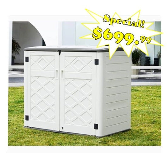 Horti Cubic 38CubFt Outdoor Storage Shed
