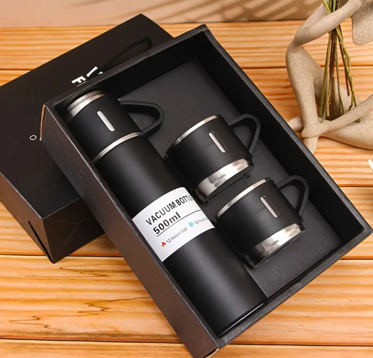 500ml Thermos W Cup Set
