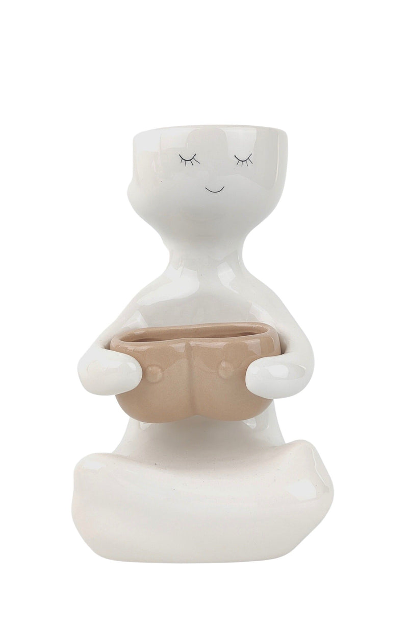 Kinky Lady Person Holding A Pot
