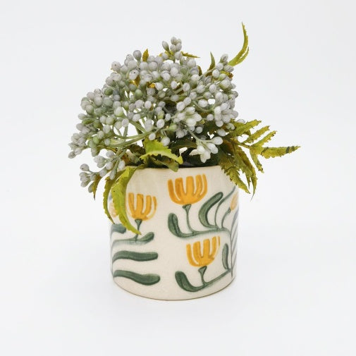 Pilbra Vessel Green & Yellow XS 7cm