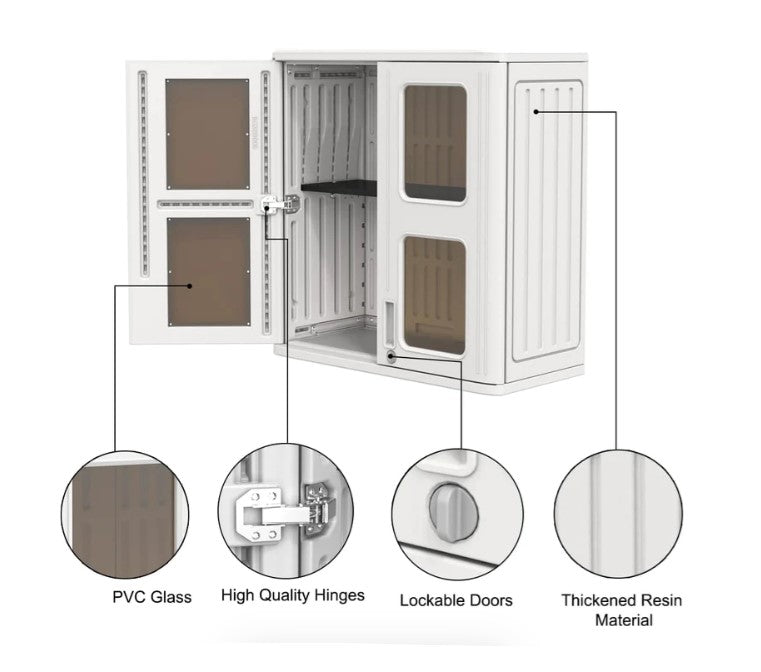 Horti Cubic Wall-Mounted Storage Shed