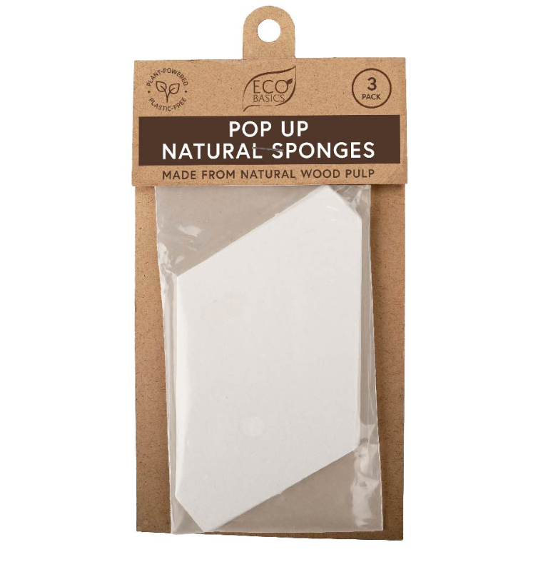 Pop Up Natural Sponges 3 Pack